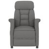 vidaXL Fauteuil de massage Gris fonc&eacute; Similicuir daim
