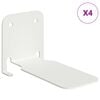 vidaXL &Eacute;tag&egrave;re Flottante Invisible 4 pc Blanc 6 x 11 x 6,5 cm
