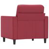 vidaXL Fauteuil Rouge bordeaux 60 cm Similicuir
