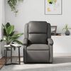 vidaXL Fauteuil inclinable Gris Similicuir