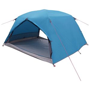 vidaXL Tente de randonn&eacute;e Bleu 4 personnes