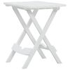vidaXL Ensemble à manger de jardin 3 pcs Blanc Polypropylène