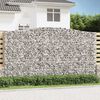 vidaXL Paniers &agrave; gabions arqu&eacute;s 4 pcs 400x50x220/240 cm Fer galvanis&eacute;