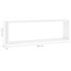 vidaXL &Eacute;tag&egrave;res cube murales 4pcs Blanc 80x15x26,5cm bois d'ing&eacute;nierie