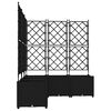 vidaXL Cache-pot de jardin 5 pcs Noir 120 x 120 x 143 cm Acier