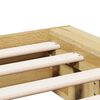 vidaXL Cadre de lit sans matelas 90x200 cm bois massif de ch&ecirc;ne