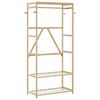 vidaXL Porte-v&ecirc;tement avec &eacute;tag&egrave;res 80x40x175 cm bambou