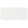 vidaXL Jardini&egrave;re blanc 110x60x49,5 cm bois de pin massif