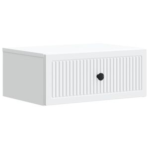 vidaXL Cabinet de chevet Blanc 49 x 34,5 x 20 cm Bois d'ing&eacute;nierie