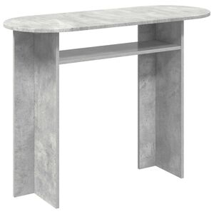 vidaXL Table console Gris b&eacute;ton 100 x 39,5 x 75 cm Bois d'ing&eacute;nierie
