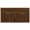 vidaXL Ensemble de meubles de salle de bain 2 pcs Ch&ecirc;ne marron
