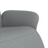 vidaXL Fauteuil inclinable avec repose-pieds gris clair tissu