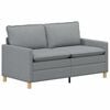 vidaXL Canap&eacute; Gris clair Tissu