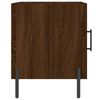 vidaXL Tables de chevet 2pcs ch&ecirc;ne marron 40x40x50cm bois d'ing&eacute;nierie