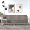 vidaXL Canap&eacute;-lit avec accoudoirs taupe tissu