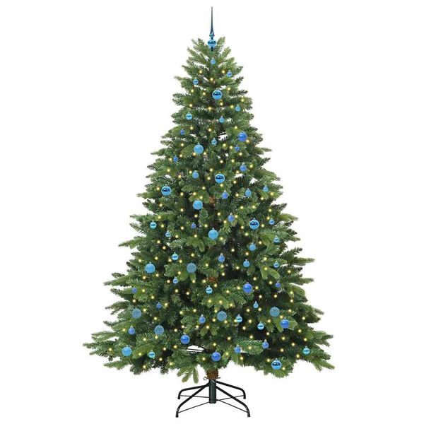 vidaXL Sapin de No&euml;l artificiel avec 300 LED Vert 240 cm PE et PVC
