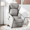 vidaXL Fauteuil de massage inclinable gris nuage tissu