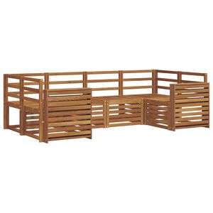 vidaXL Ensemble de canap&eacute;s d'ext&eacute;rieur 6 pc Naturel