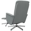 vidaXL Fauteuil inclinable avec repose-pied gris clair tissu