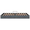 vidaXL Lit de Rangement avec matelas Gris fonc&eacute; 120 x 200 cm Velours