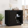 vidaXL Buffet Ch&ecirc;ne noir 80 x 40 x 75 cm Bois d'ing&eacute;nierie