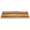vidaXL Dessus de table bord vivant 100x80x3,8 cm bois de manguier brut