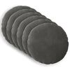 vidaXL Housse de coussin 6 pcs HEERLEN Gris fonc&eacute; &Oslash; 60 cm Velours