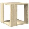 vidaXL Table basse ch&ecirc;ne sonoma 32x32x30 cm bois d'ing&eacute;nierie