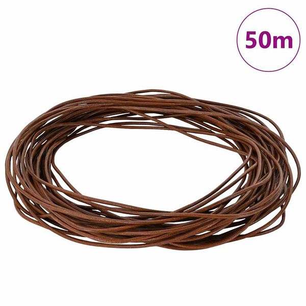 vidaXL Corde en Cuir Marron Clair &Oslash;2,5 mm x 5 m Cuir