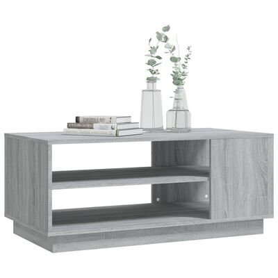vidaXL Table basse Sonoma gris 102x55x43 cm Aggloméré