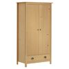 vidaXL Garde-robe &agrave; 2 portes Hill 89x50x170 cm Bois de pin solide