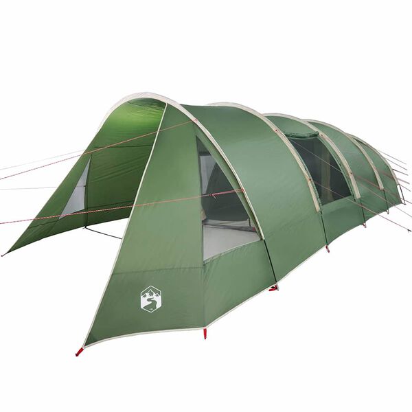 vidaXL Tente tunnel avec toit Vert et blanc 778 x 356 x 210 cm