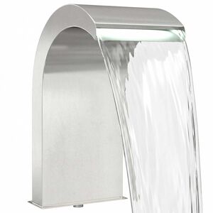 vidaXL Cascade de piscine avec LED Acier Inox 304 45 x 30 x 65 cm