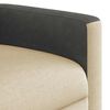 vidaXL Fauteuil inclinable Cr&egrave;me Tissu