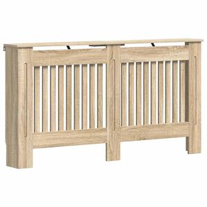vidaXL Cache-radiateur 152x19x81,5 cm bois d'ing&eacute;nierie
