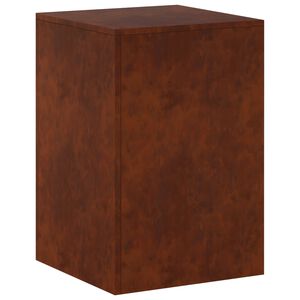 vidaXL Support de Plante Rouill&eacute; 40 x 40 x 60 cm Acier patin&eacute;