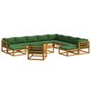 vidaXL Ensemble de Canap&eacute;s 12 pc Naturel Bois d'Acacia Massif