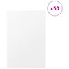 vidaXL Panneaux d&eacute;coratifs 50 pcs Blanc 40 x 60 x 0,27 cm