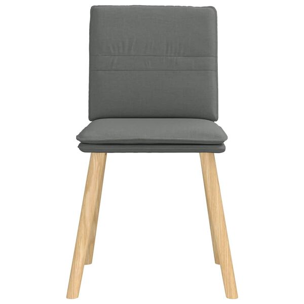 vidaXL Chaises &agrave; manger lot de 6 gris fonc&eacute; tissu
