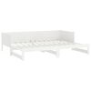 vidaXL Lit coulissant sans matelas blanc 2x(90x190) cm