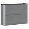 vidaXL Jardini&egrave;re sur&eacute;lev&eacute;e Gris 100 x 30 x 72 cm WPC et Aluminium