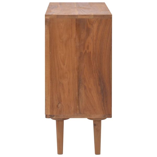 vidaXL Commode 90x35x75 cm Bois de teck massif