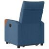 vidaXL Fauteuil inclinable électrique bleu tissu