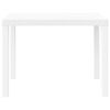vidaXL Table de jardin pour repas Blanc 100 x 100 x 73 cm polyrotin