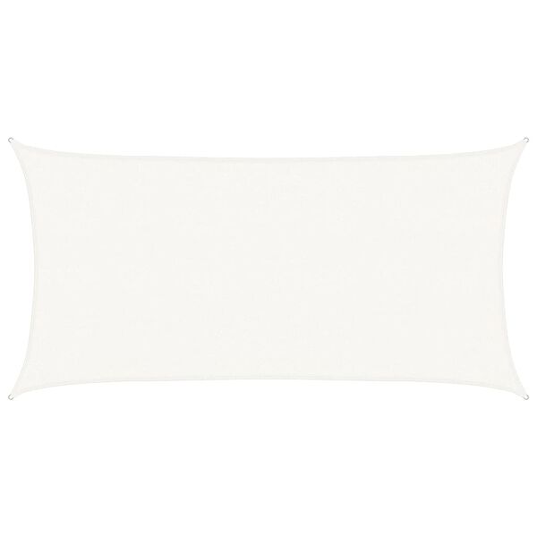 vidaXL Voile d'ombrage 160 g/m² Blanc 2,5x5 m PEHD