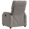 vidaXL Fauteuil de massage inclinable électrique Taupe Tissu