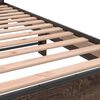 vidaXL Cadre de lit sans matelas ch&ecirc;ne marron 200x200 cm