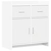 vidaXL Buffet Blanc 75 x 36 x 80 cm Bois d'ing&eacute;nierie