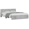vidaXL Cadre de lit sans matelas gris b&eacute;ton 140x190 cm