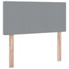 vidaXL Lit avec rangement et matelas Gris clair 90 x 190 cm